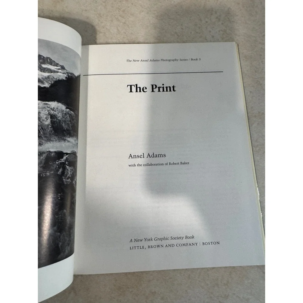 Ansel Adams The Print Hardcover Book 3 Photography Series 1983 ISBN 0821215264